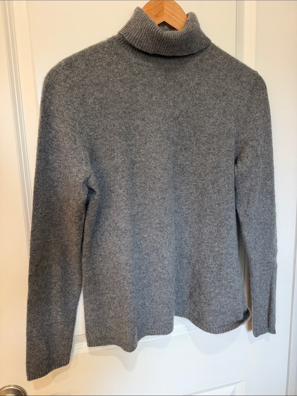 Cashmere Sweater Grey Turtleneck Chadwick’s XL